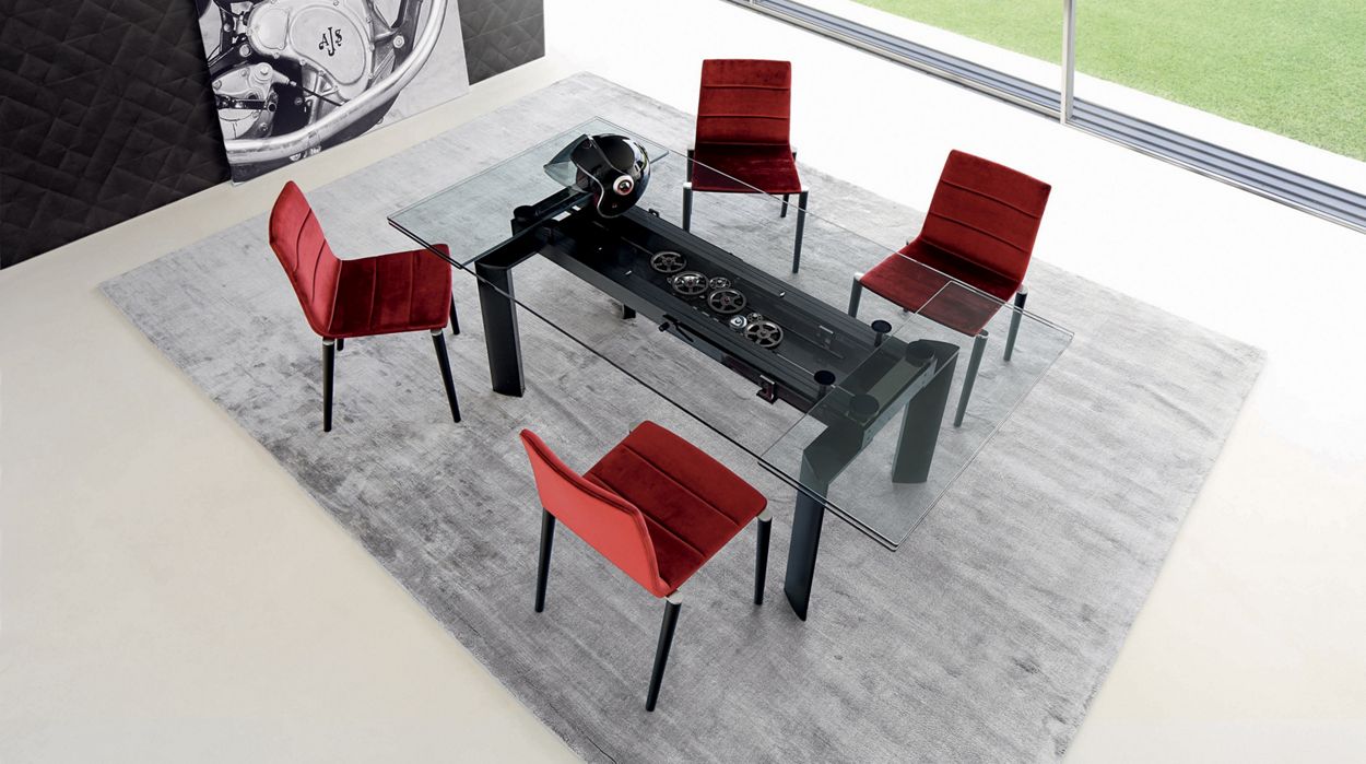 dining table (anodised black aluminium) image number 0